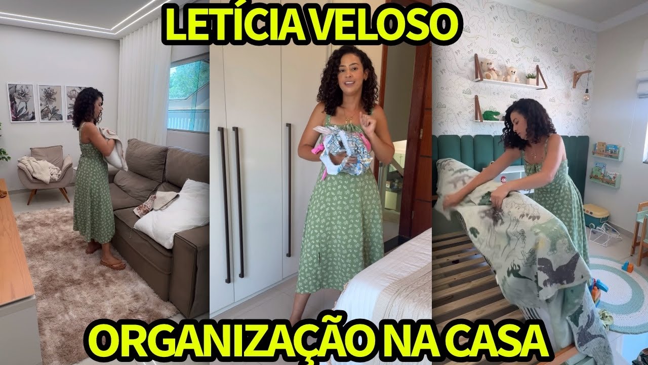 LET&Iacute;CIA VELOSO MOSTRA ORGANIZA&Ccedil;&Atilde;O NA CASA E ENSINA RECEITINHA 