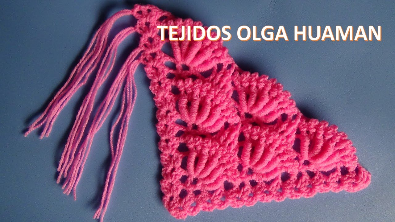 como hacer los flecos para chal tejido a crochet