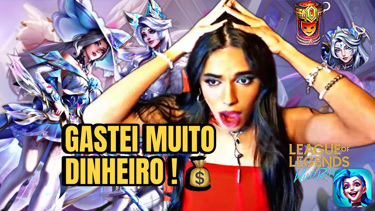 GASTANDO NO NOVO GACHA ROSA DE CRISTAL WILD RIFT ! PEGUEI MUITA SKIN COM POUCO? 💎💸