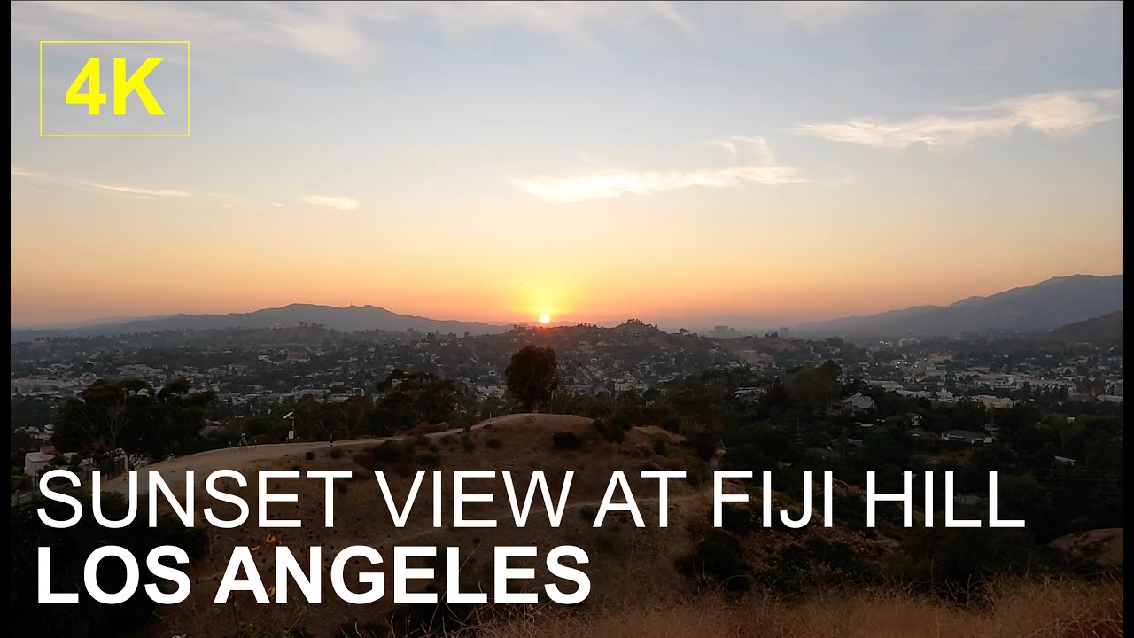 LOS ANGELES | 360 View over LA at Sunset | 4K Walk