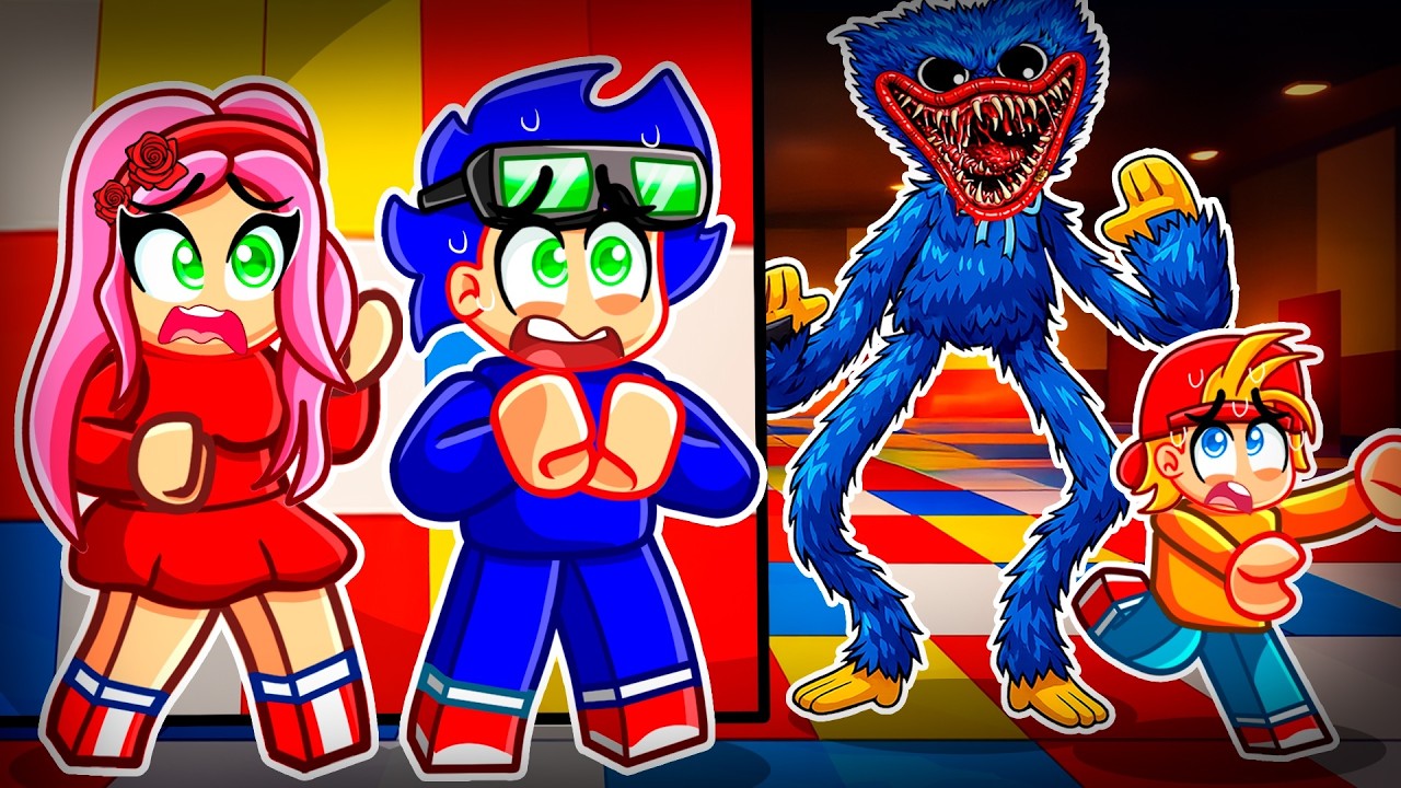 ASUSTE a mis AMIGOS con POPPY PLAYTIME 5 en Roblox SNAPCHAT...