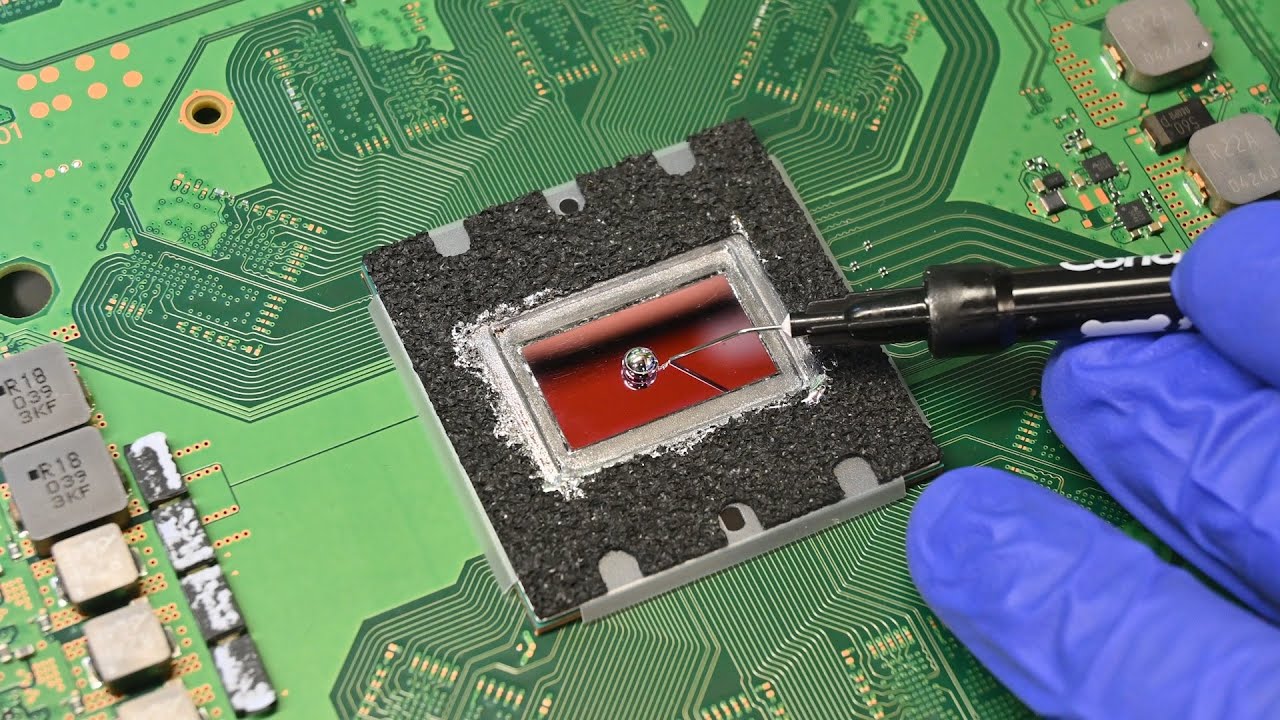 Fix Broken HDMI Port PS5 System Replace Liquid Metal Reapply Thermal Paste Dissassembly and Repair