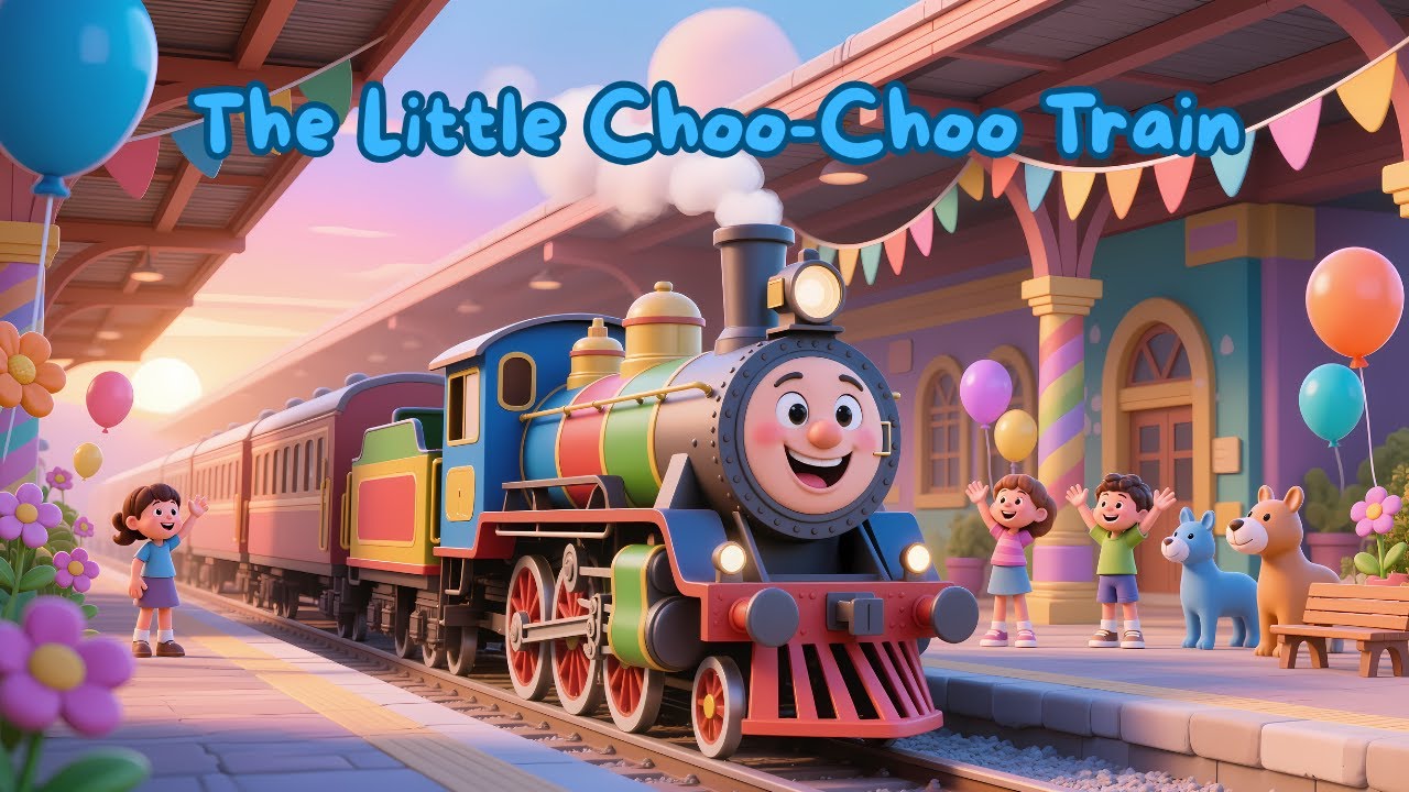 🚂 The Little Choo-Choo Train | Fun Interactive Kids Song with Sounds & Actions