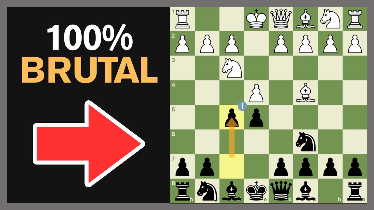 El MEJOR GAMBITO para GANAR con las PIEZAS NEGRAS♟️✅ (100%)