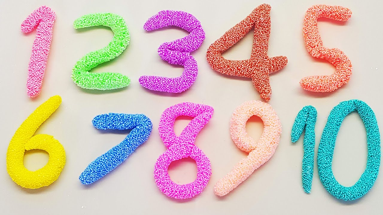 数字を学ぼう！❤ ねんど遊び 1から10まで言えるかな？