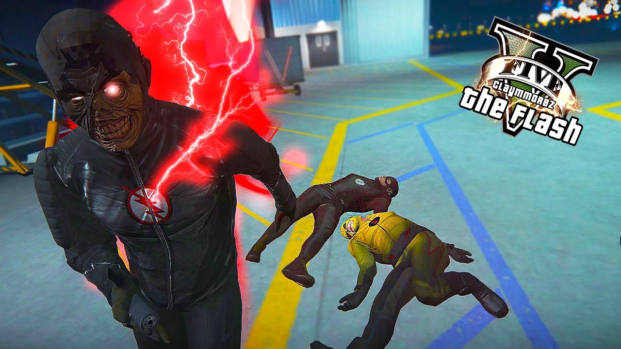 GTA 5 PC - Black Flash VS The Flash and Reverse Flash ! Run From Death ep.1 ! (Ultimate Flash Mod)