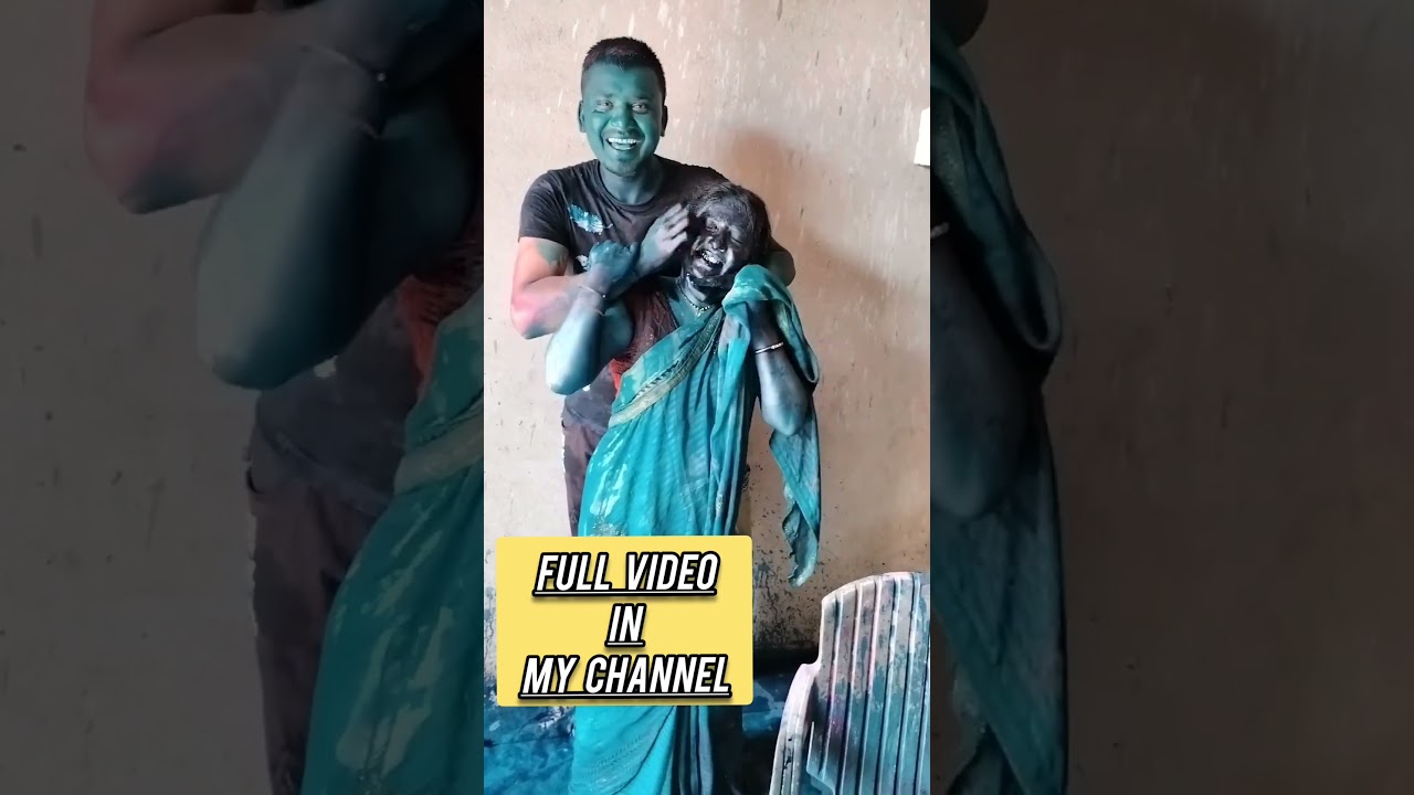 Pakka Green Colour se Bhabhi ki putai/Holi 2023