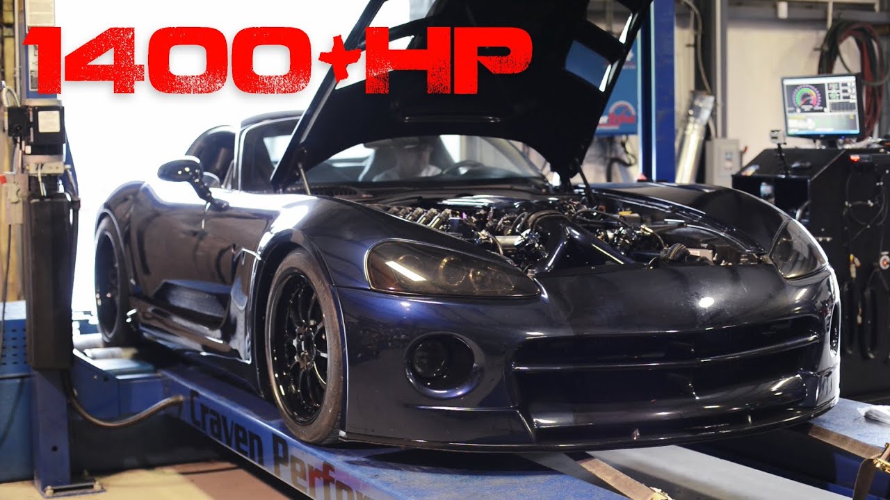 Twin Turbo Viper - 1400hp Dyno Session