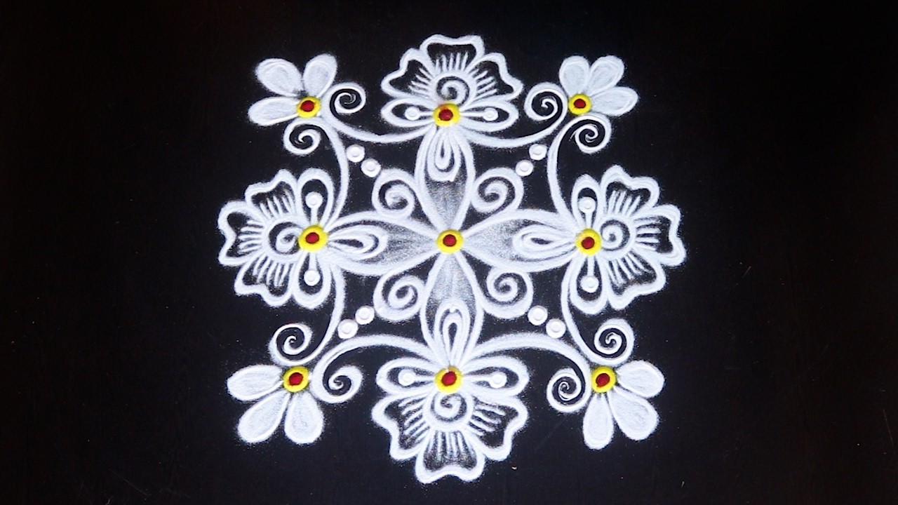 Maasi madham special Friday rangoli By AnithaRangoli|🌼rangoli || 🌺Kolam ||🌻Muggulu