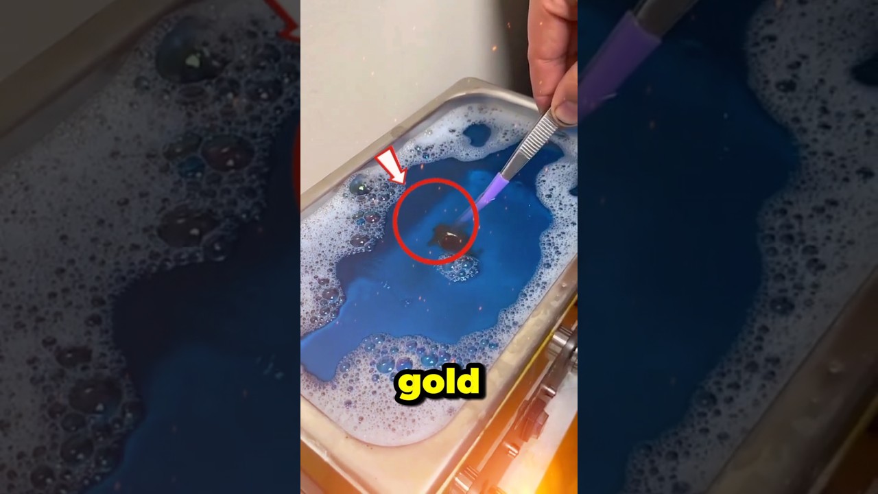 Black Smoke from Gold?! The Truth Behind Jewelry Cleaning 😱💨
