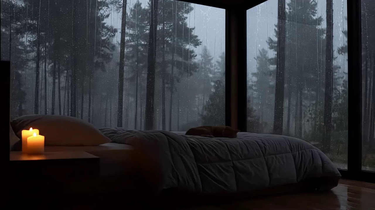 Quiet Rain Night & Piano Music | Deep Sleep Music for Relaxation & Peaceful Dreams
