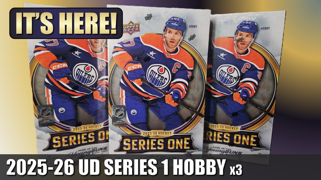 FLAGSHIP HAS ARRIVED! Upper Deck 2025-26 Series 1 Hockey Cards - Launch Triple Box Break