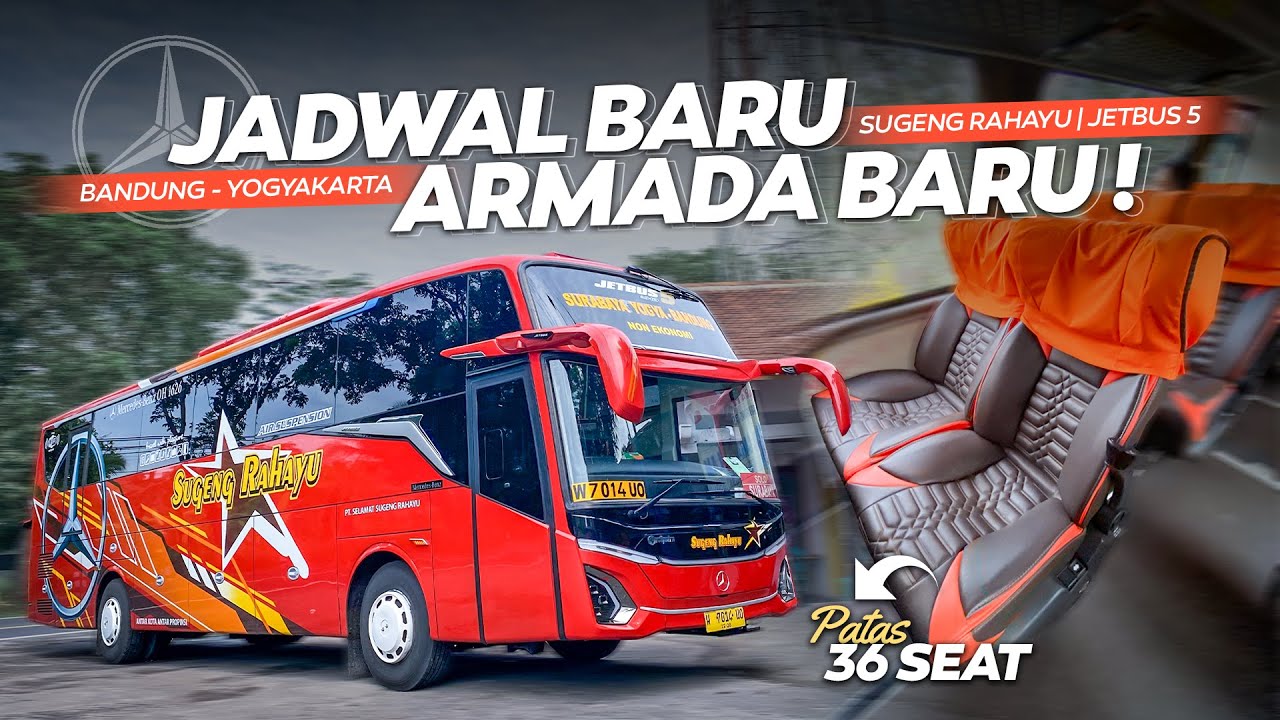 START PALING AWAL, SEAT LEBIH NYAMAN | Trip Bandung - Yogyakarta Naik Bus Sugeng Rahayu Jetbus 5