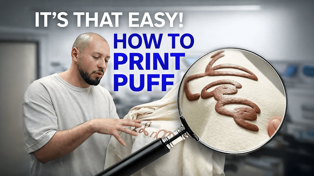How to screen print with PUFF INK! Easy to follow tutorial!