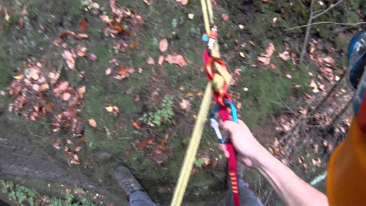 slaňování v lomu
