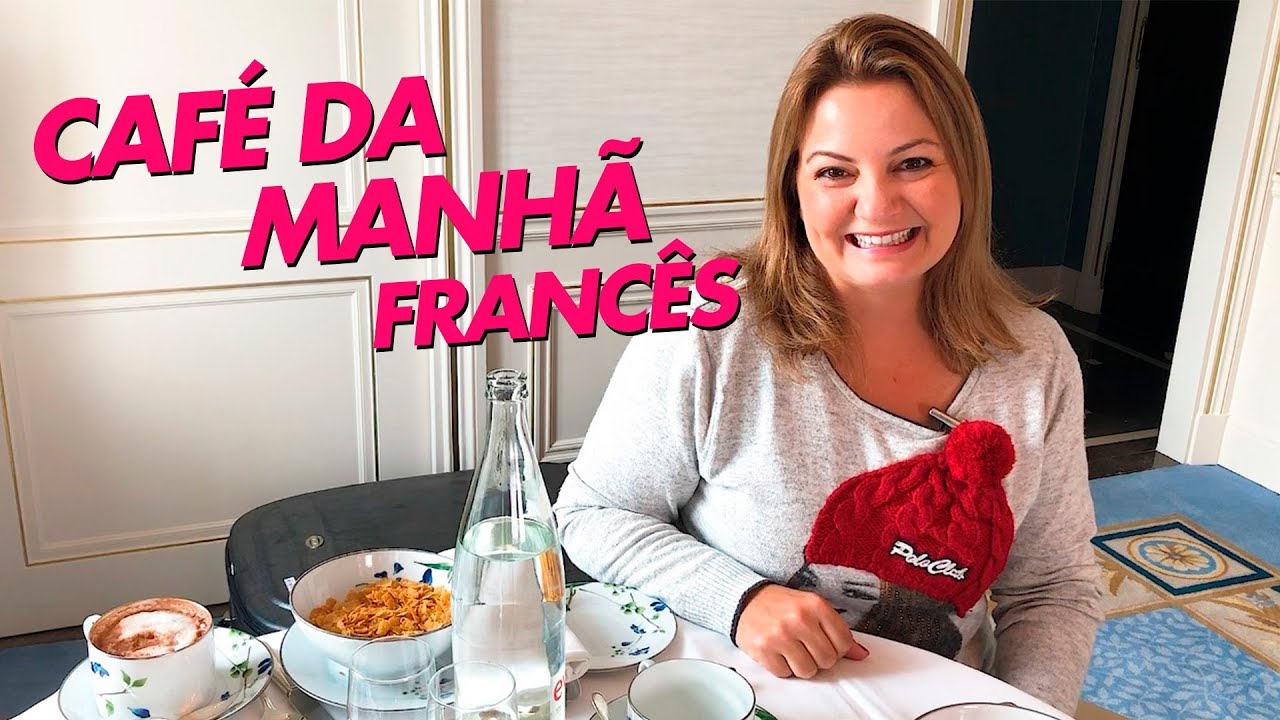 Meu café da manhã francês! Hotel 5 estrelas em Paris!