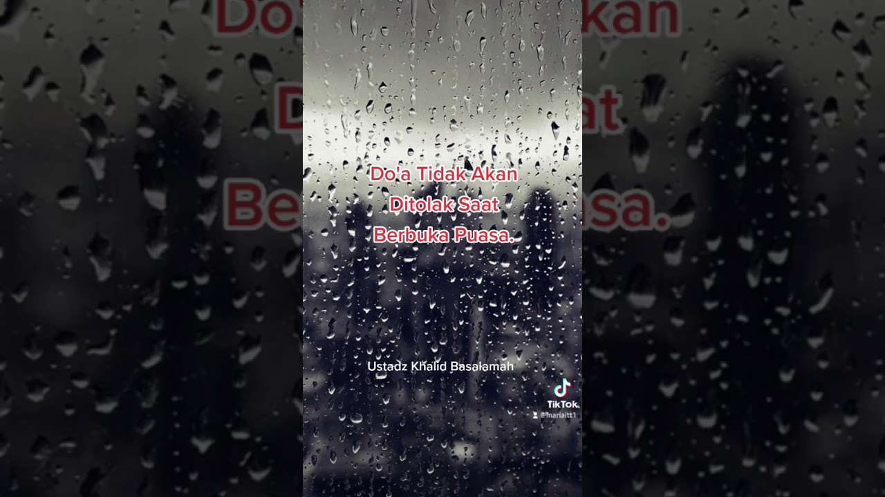 doa tidak akan ditolak saat buka puasa #ustadzkhalidbasalamah #pejuanghijrah #dakwahpendek