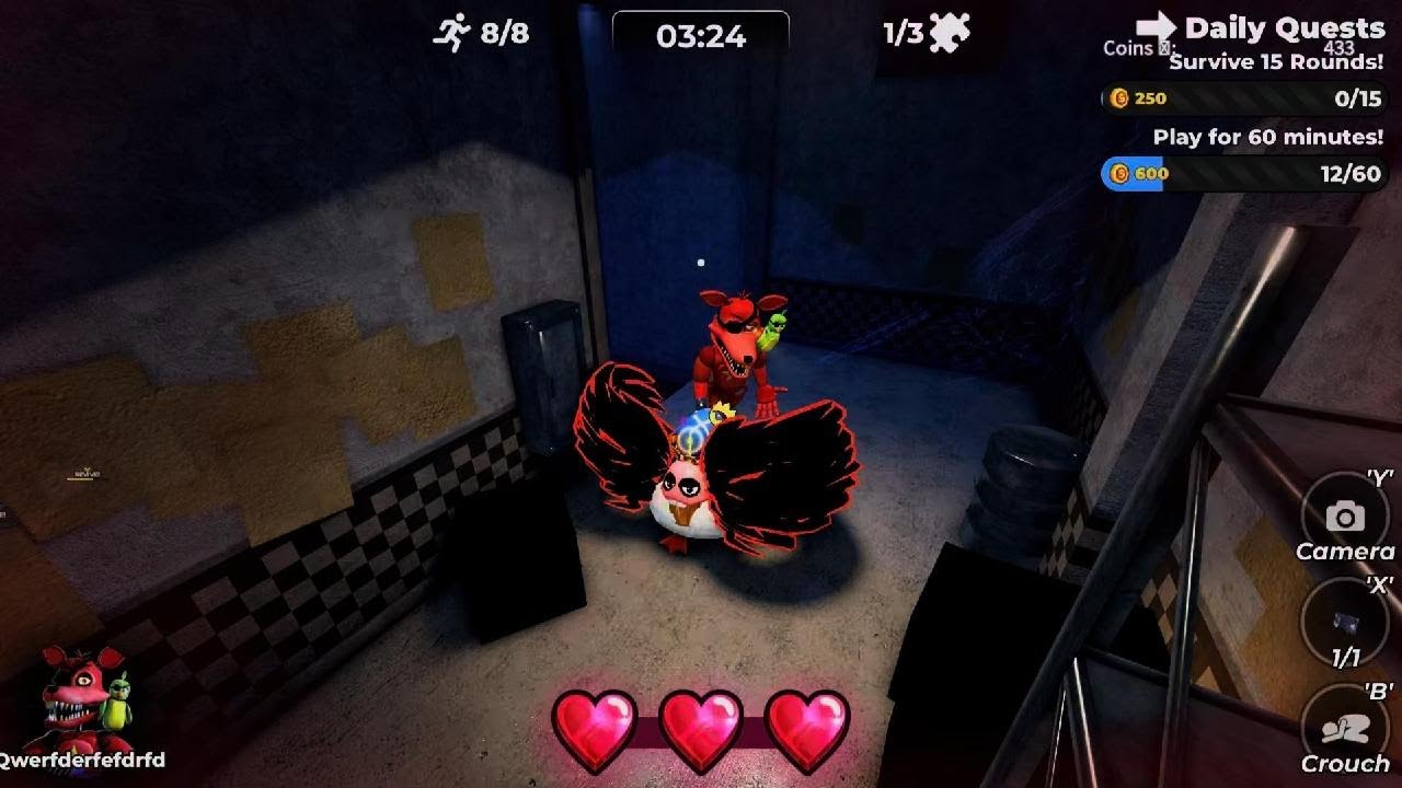 I playd five nights att freddy but in forsaken styel