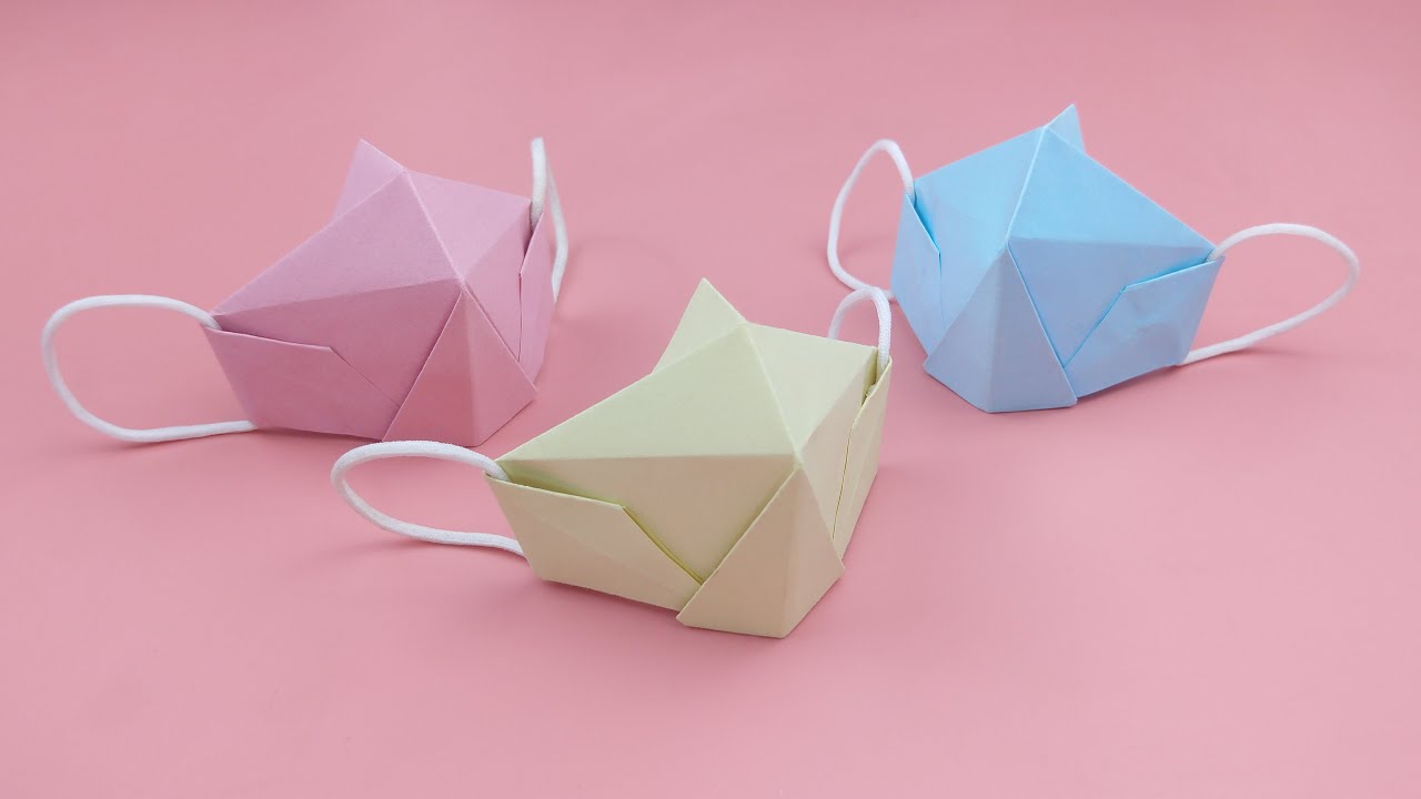 摺紙口罩| DIY防疫口罩| Origami Paper Face Mask