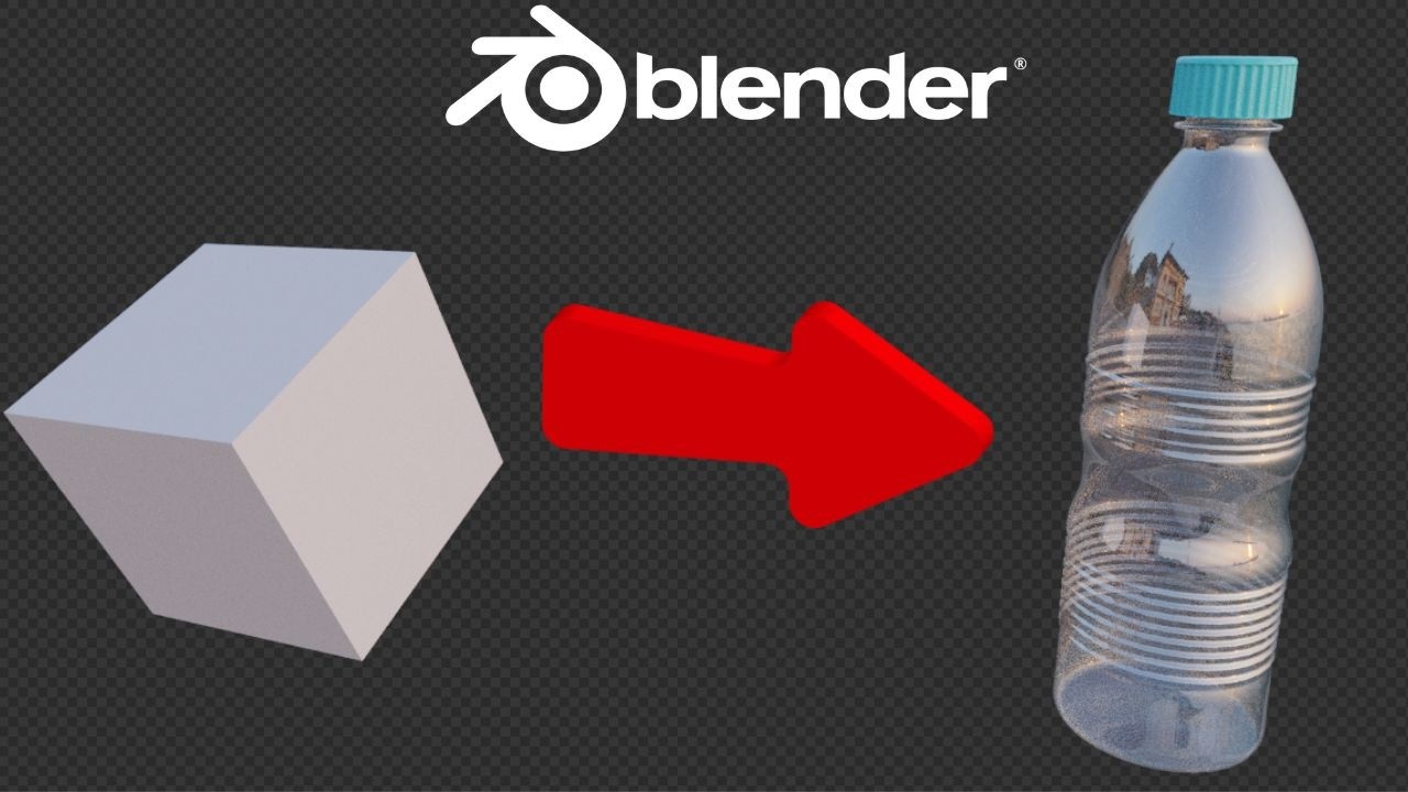 Create a Realistic Water Bottle in Blender – Step by Step Tutorial