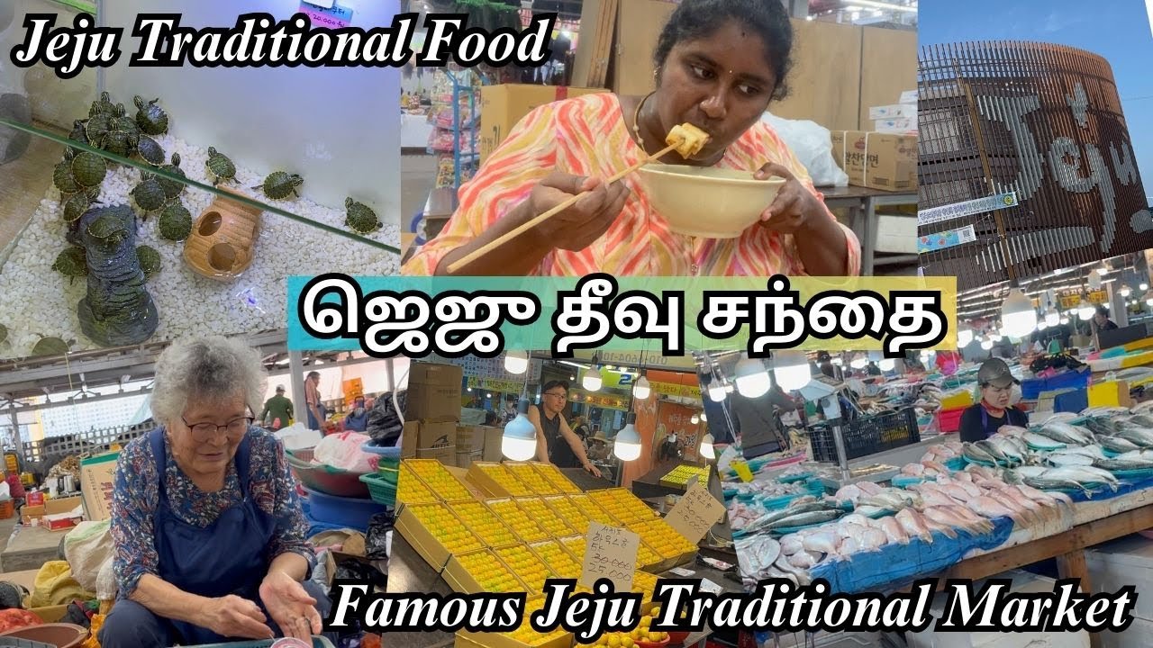 Weekly Expenses in Korea Market  || Famous Jeju 5 days Traditional Market || ஜெஜு தீவு சந்தை