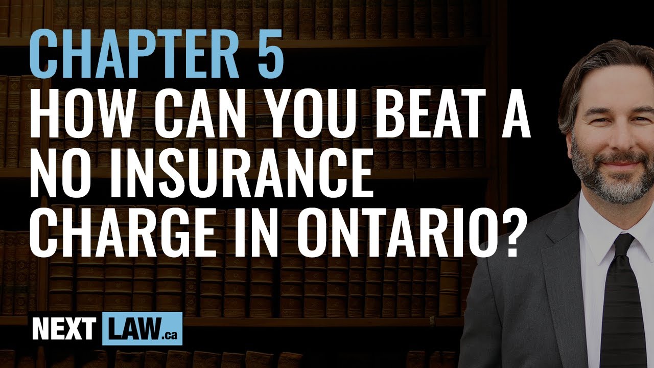 How can you beat your Driving Without Insurance charge in Ontario?