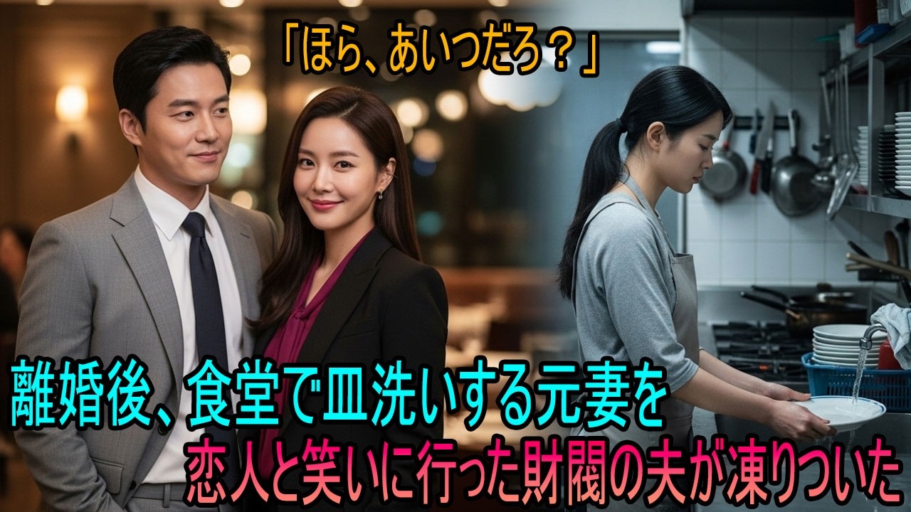 離婚後、グループの会長は愛人と手をつないで、レストランで皿洗いをしている元妻を嘲笑しに来た…しかし、彼は即座に絶句した。#動エピソード#老後の物語 #家族の物語