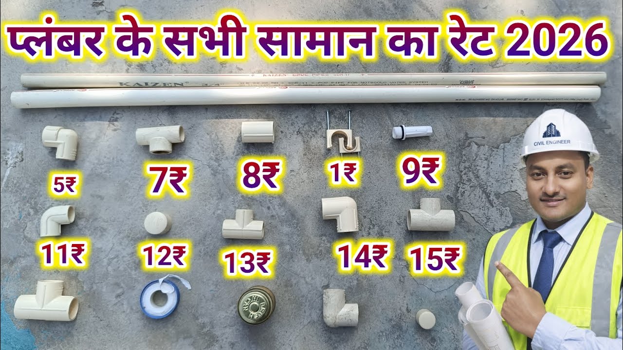 Plumber Material Price List 2026 | Latest Plumbing Items Rate