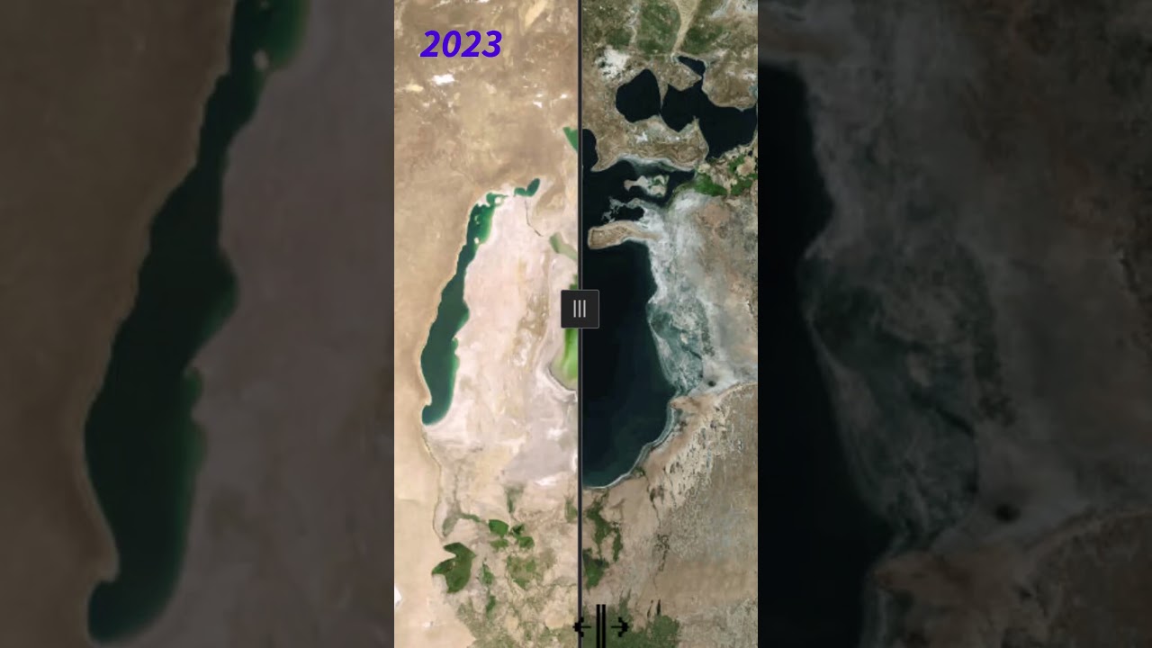 The Tragic Tale of the Aral Sea||#shorts ||#timelapse ||#aralsea ||#drought