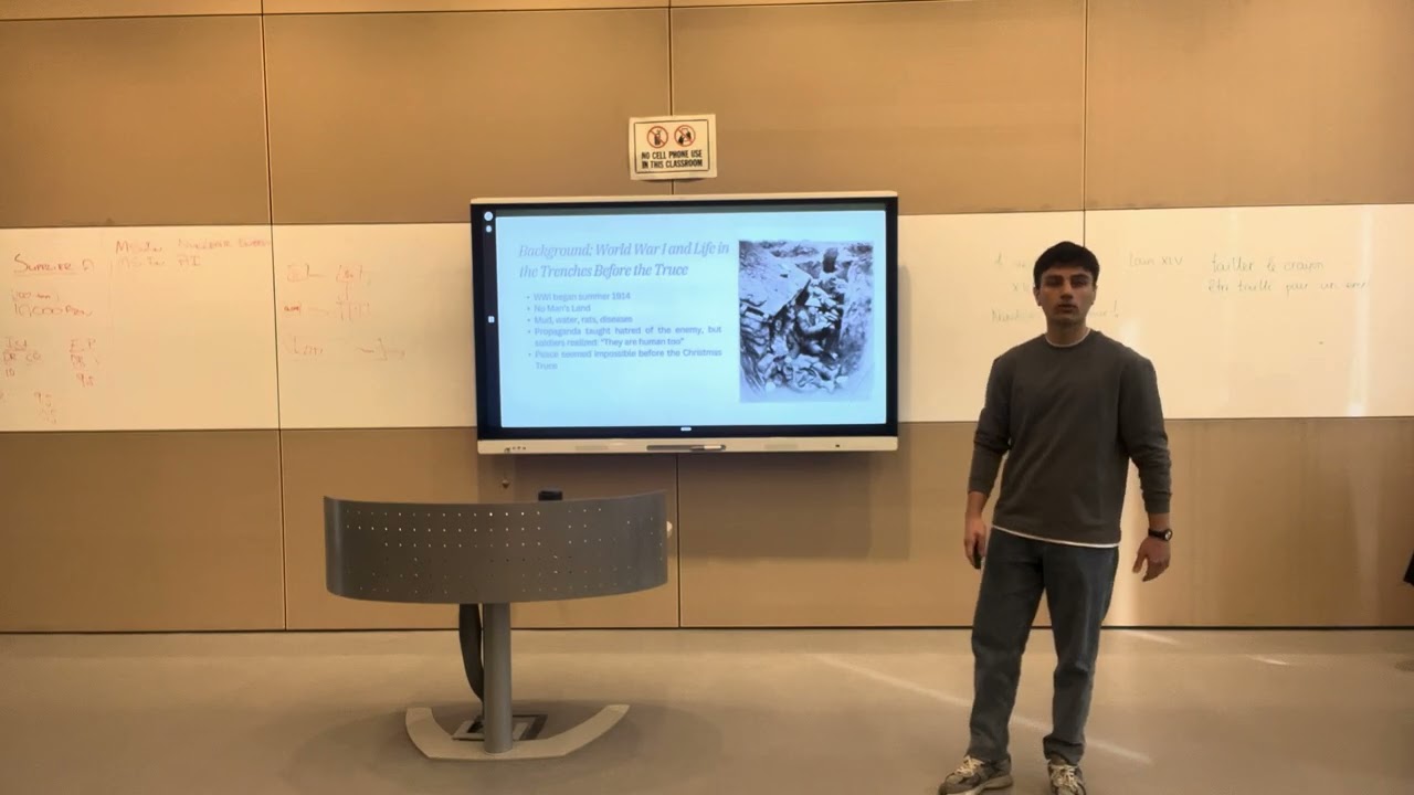 Public speaking—The Christmas truce of 1914