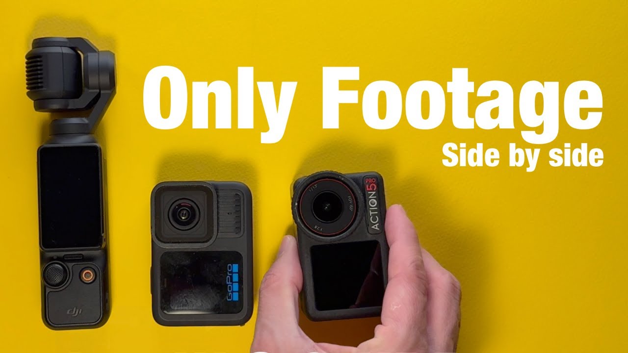 Comparing GoPro 13 vs Action 5 pro vs DJI Pocket 3 vs iPhone 16 pro | footage comparison | No voice