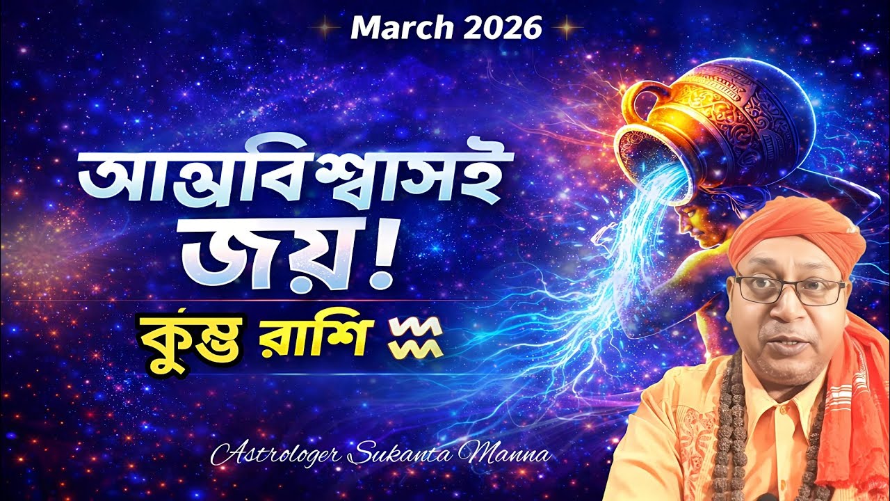 “কুম্ভ রাশি মার্চ ২০২৬: আত্মবিশ্বাসই আপনাকে জয়ী করবে! Aquarius Horoscope”