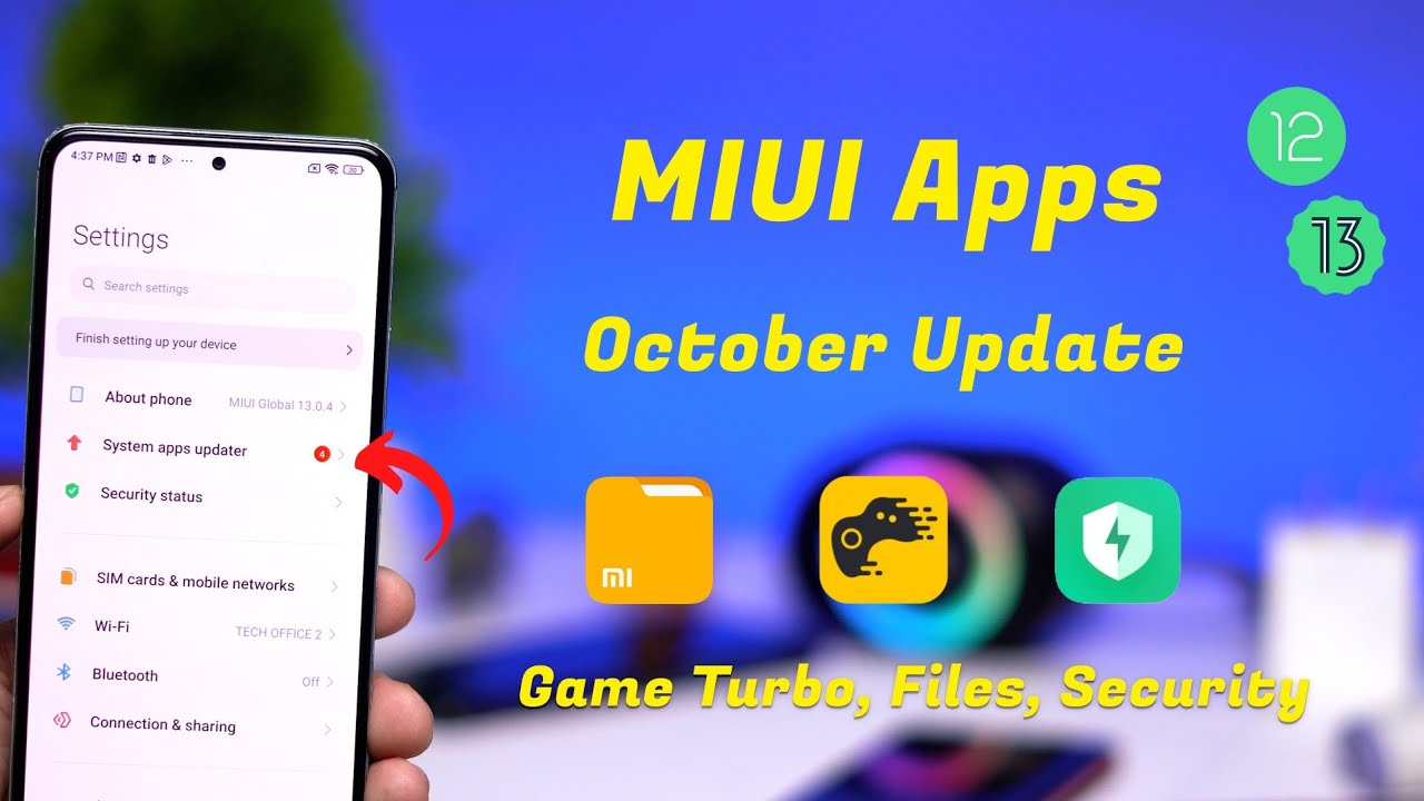 October MIUI System App Update for Xiaomi Devices, Security 7.1, File Manager, Game Turbo 5.xx