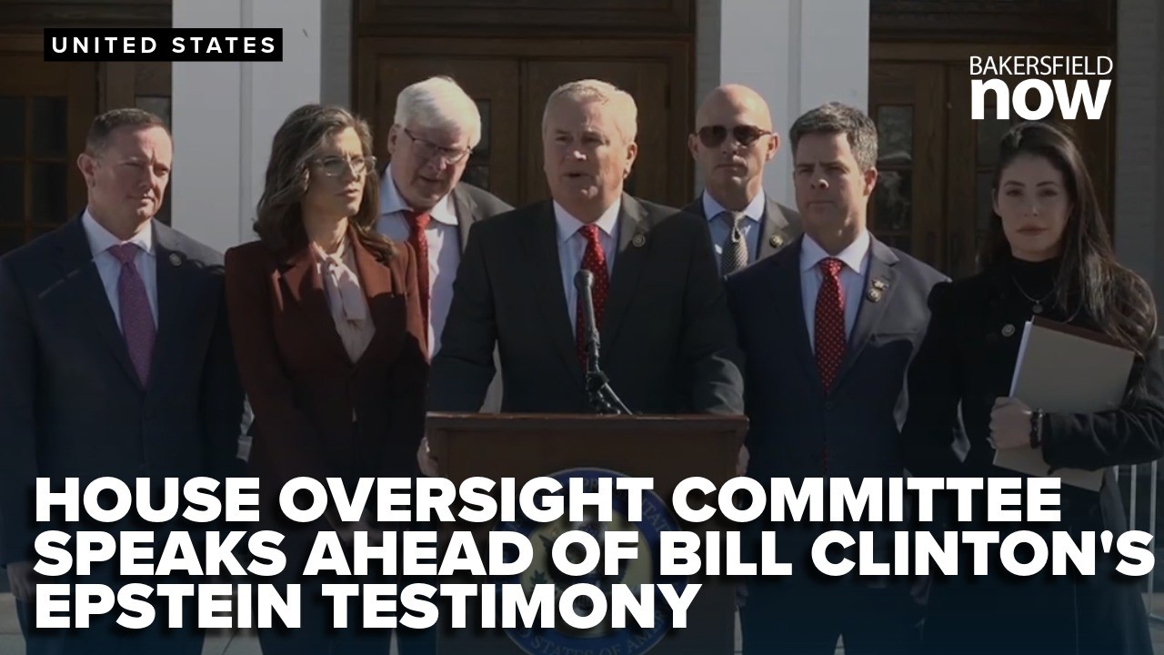 House Oversight Committee speaks ahead of Bill Clinton's Epstein deposition