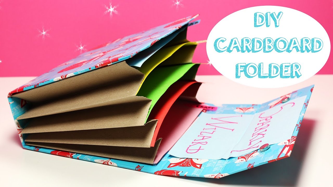 DIY Cardboard Folder - How To Make An Accordion Folder