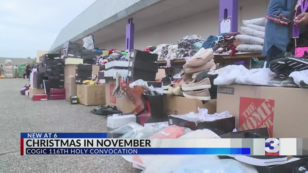 Thousands attend COGIC's Christmas in November giveaway