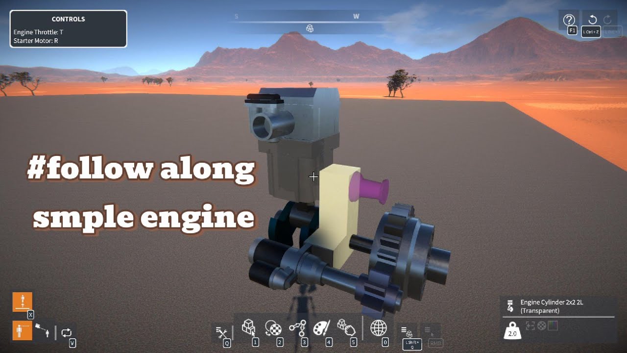 Simple Engine tutorial - GearBlocks