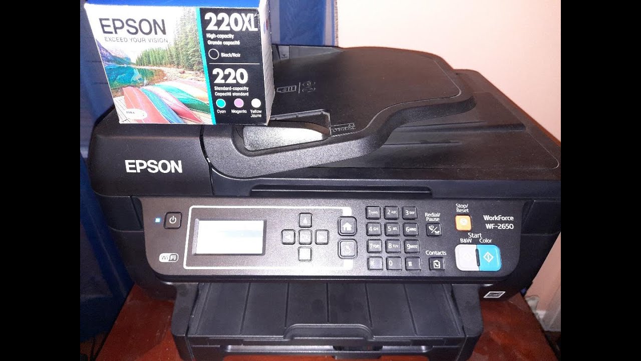 Ink Cartridge Replacement on Printer Epson WF-2650