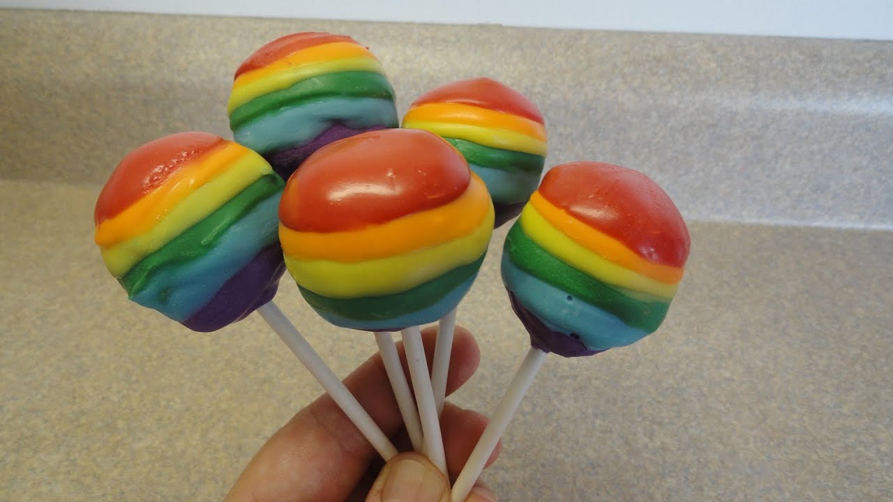 Rainbow Cake Pops - with yoyomax12