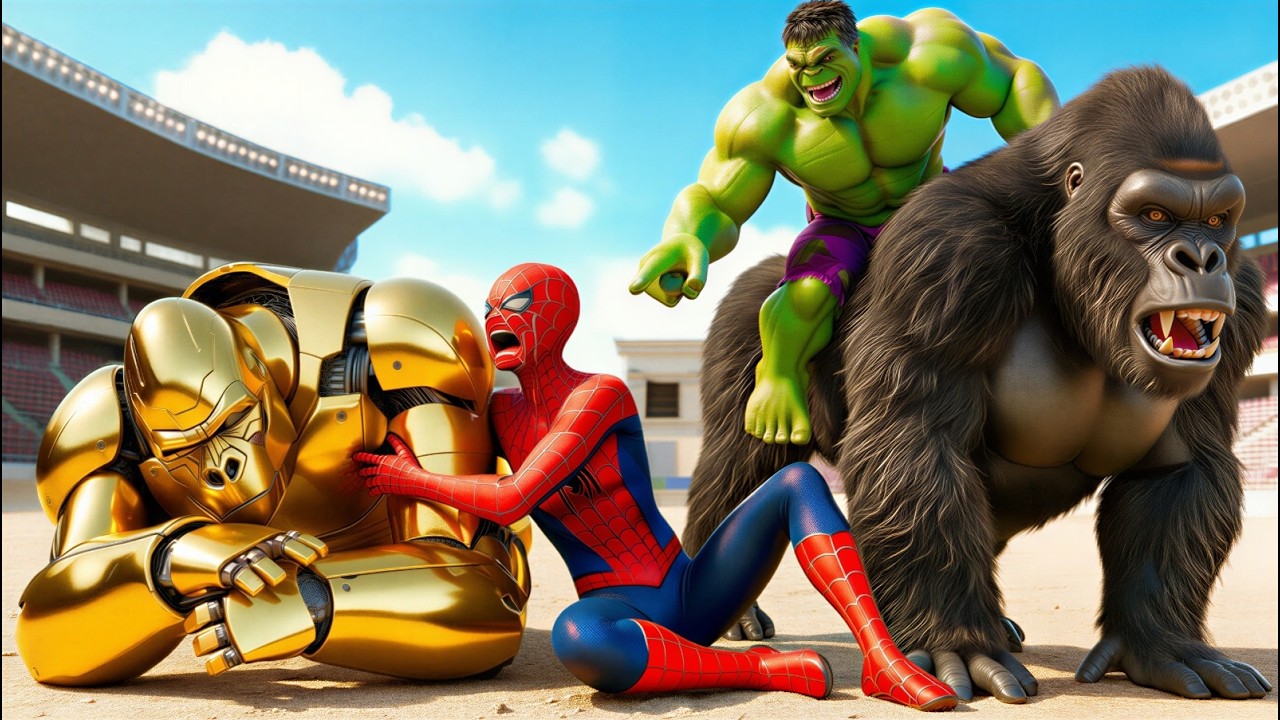 🦍🕷️ SPIDERMAN Wins The Magic Legendary King Kong Racing Championship – Epic Racing Challenge