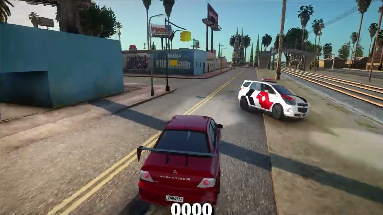 FUGA COM LANCER do VELOZES e FURIOSOS no GTA SAMP