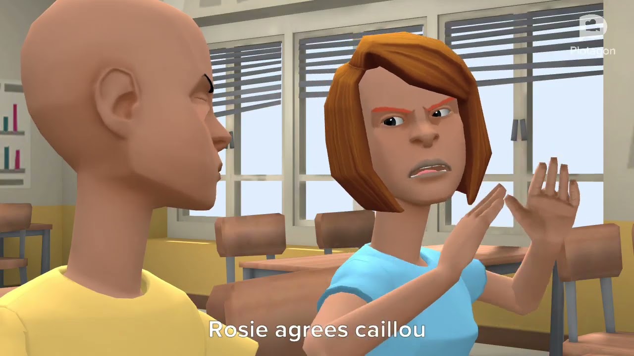 Classic caillou brings a skunk to school / Grounded