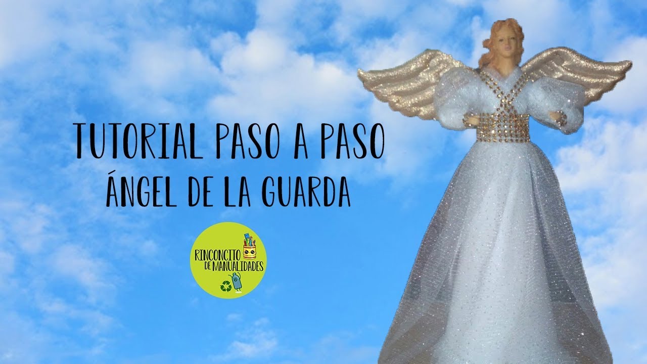 PASO A PASO ANGEL DE LA GUARDA CON CARTÓN | Rinconcito de manualidades