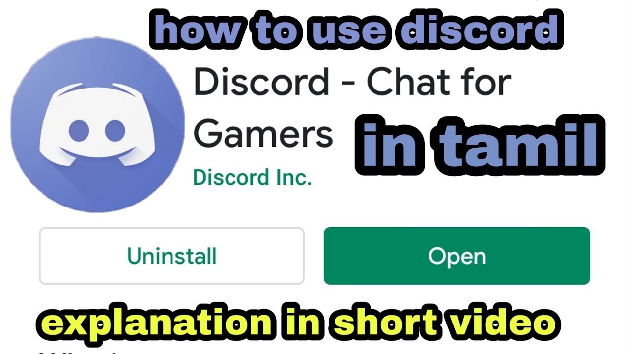How to use discord in Tamil ?? (Chat / speak) |100ccGamingYT