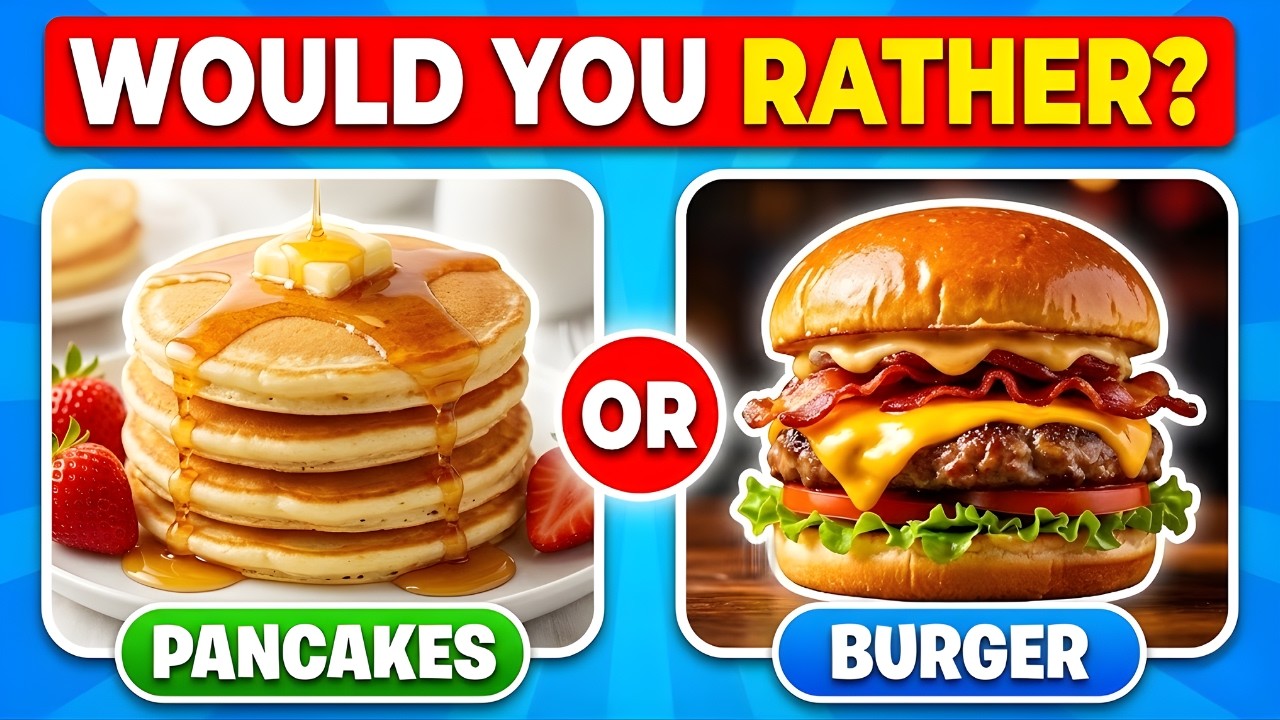 WOULD YOU RATHER? Junk Food Edition 🍔🍟 (50 Impossible Choices!)