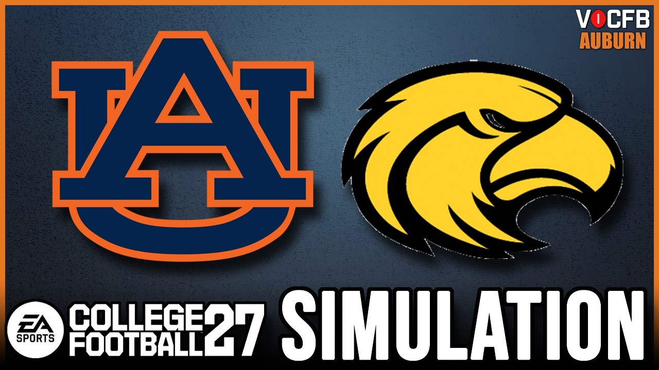 Симуляция 2-й недели за Auburn против Southern Miss (College Football 27)