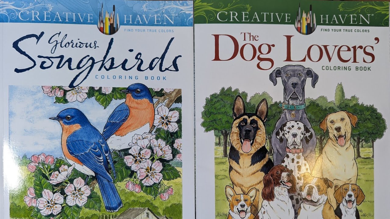 Glorious Songbirds / The Dog Lovers coloring book Creative Haven