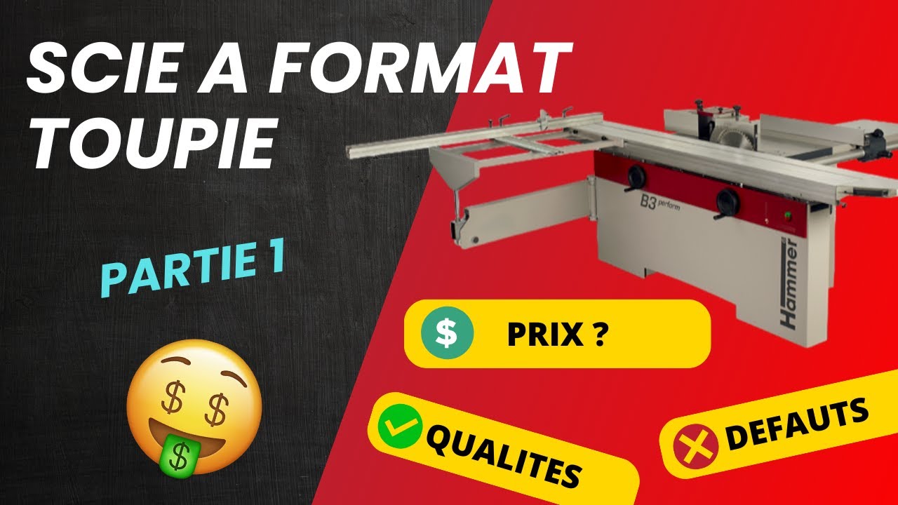 Combiné bois toupie scie à format HAMMER B3 Perform - 1/2