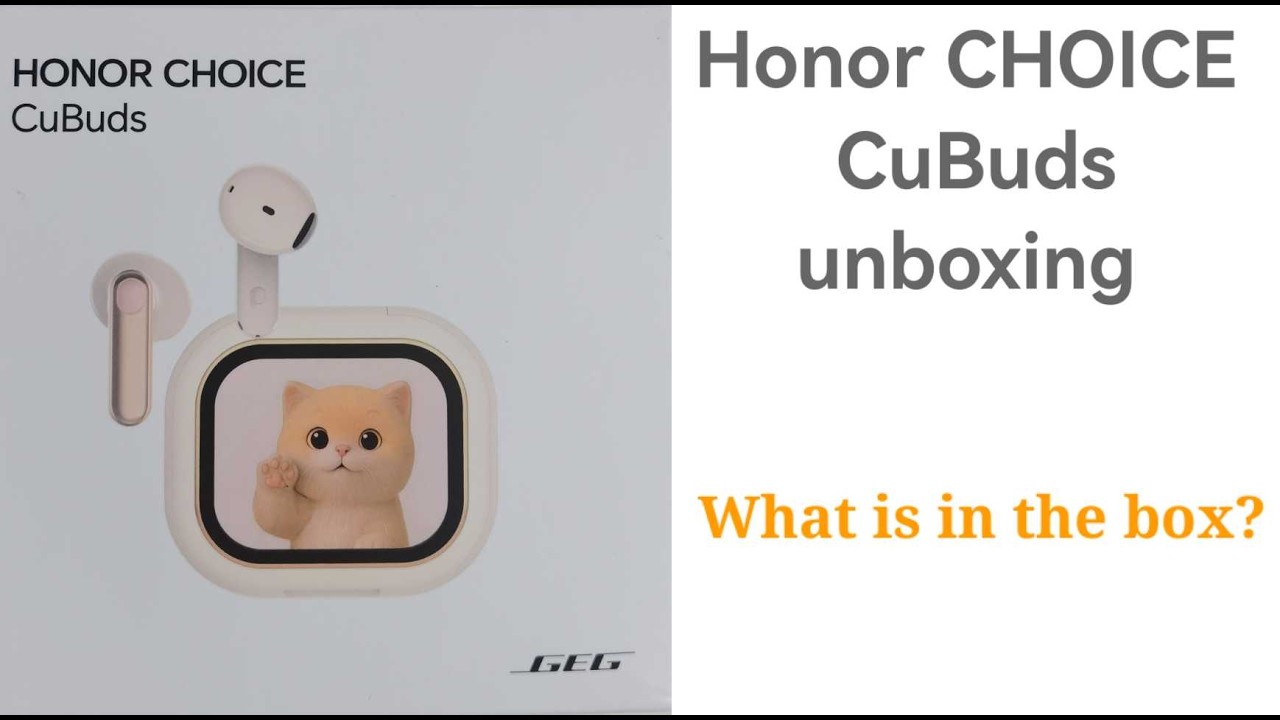 HONOR CHOICE CuBuds  unboxing What is in the box?