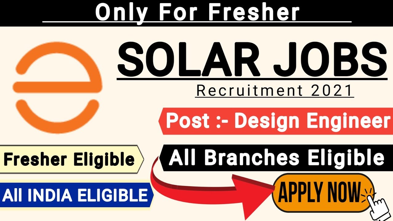 Solar Plant Jobs Vacancy 2021 | Fresher Jobs| Recruitment 2021 |  Job Vacancy 2021 | Solar Jobs 2021